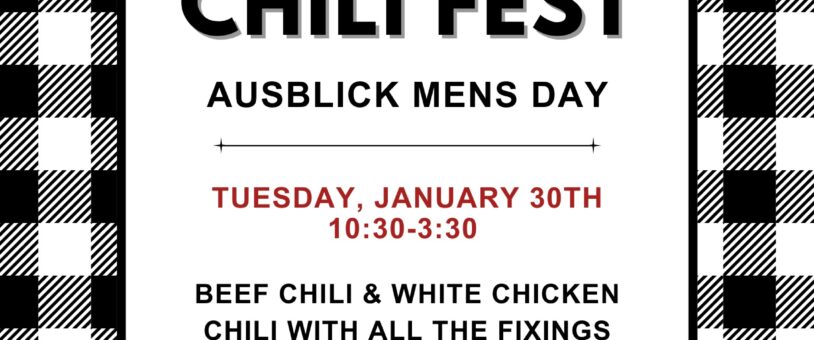 Men’s Day January 30th